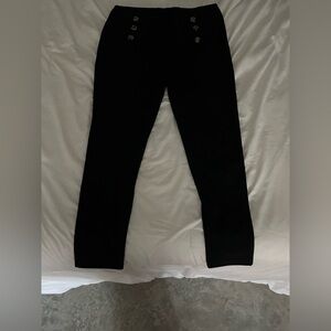 SHEIN double breasted Black Wide Waistband Pants maternity